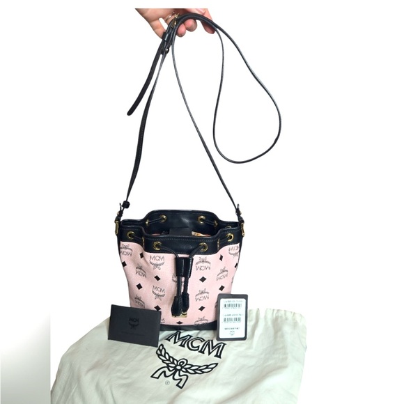 MCM Handbags - MCM Dessau Drawstring Bag in Visetos